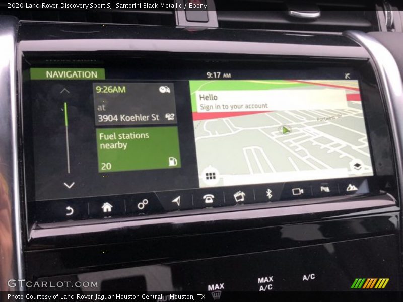 Navigation of 2020 Discovery Sport S