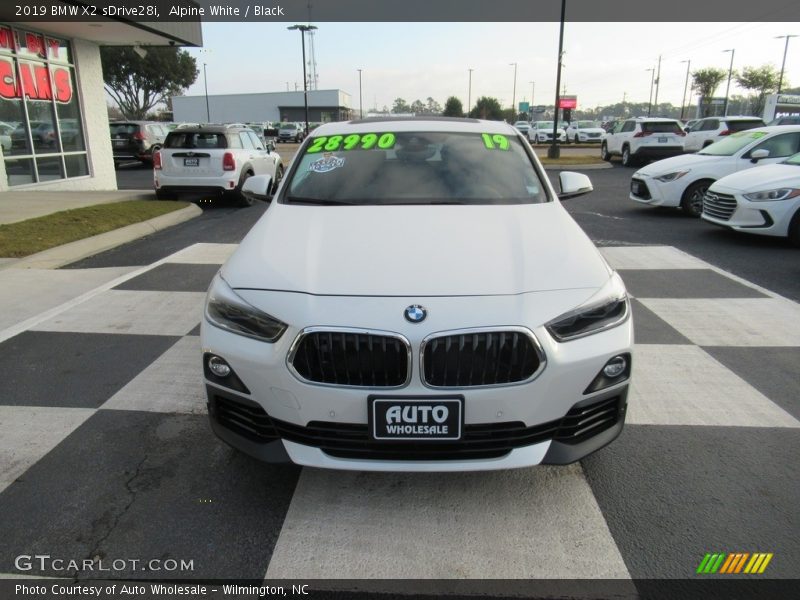 Alpine White / Black 2019 BMW X2 sDrive28i