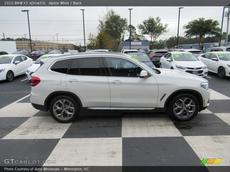 Alpine White / Black 2020 BMW X3 sDrive30i