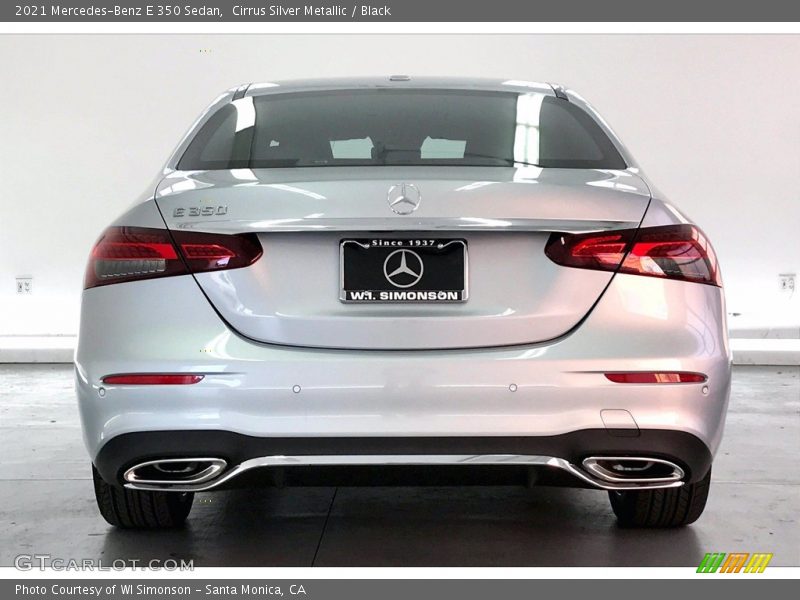 Cirrus Silver Metallic / Black 2021 Mercedes-Benz E 350 Sedan