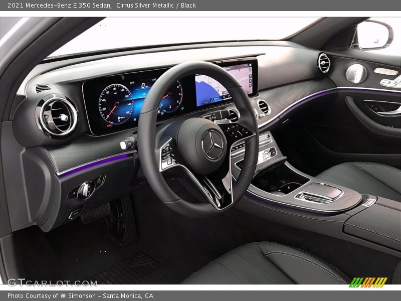 Cirrus Silver Metallic / Black 2021 Mercedes-Benz E 350 Sedan