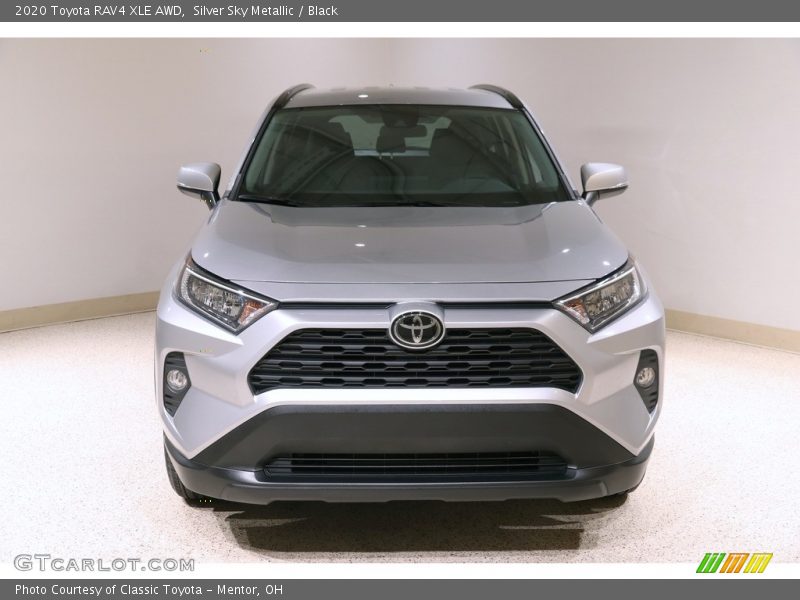 Silver Sky Metallic / Black 2020 Toyota RAV4 XLE AWD
