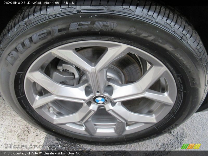 Alpine White / Black 2020 BMW X3 sDrive30i