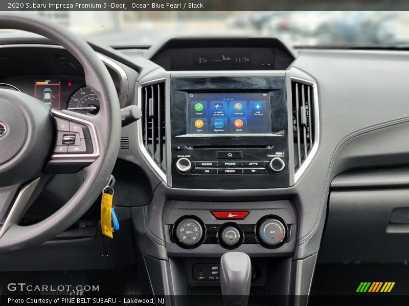 Ocean Blue Pearl / Black 2020 Subaru Impreza Premium 5-Door