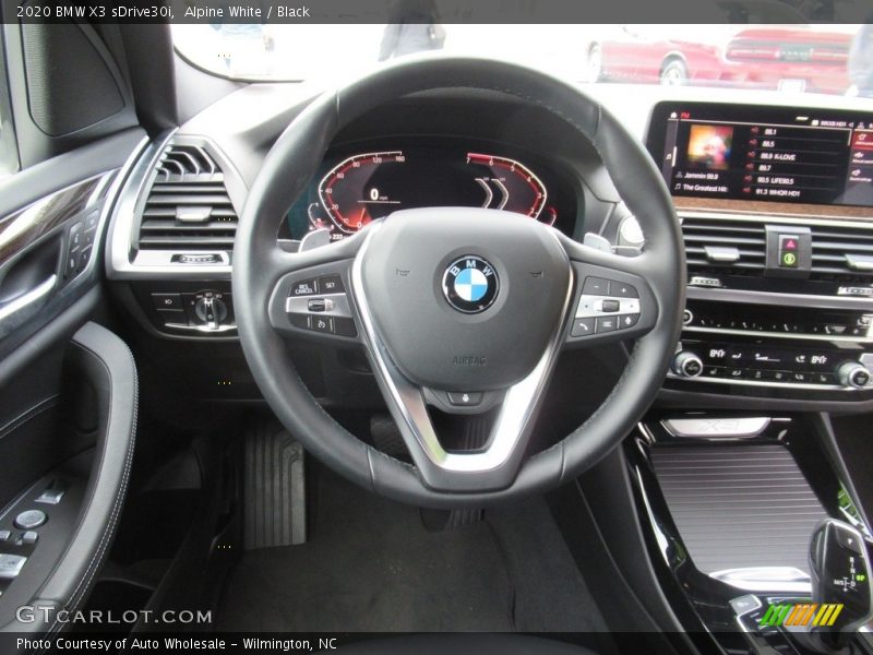 Alpine White / Black 2020 BMW X3 sDrive30i