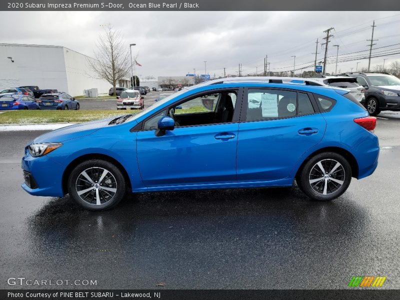 Ocean Blue Pearl / Black 2020 Subaru Impreza Premium 5-Door