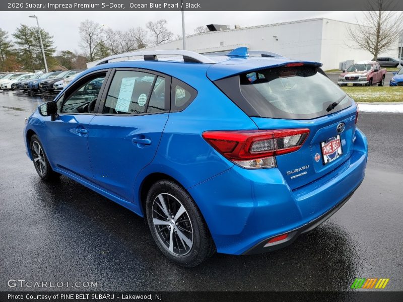 Ocean Blue Pearl / Black 2020 Subaru Impreza Premium 5-Door
