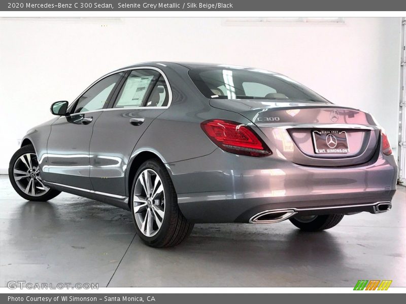 Selenite Grey Metallic / Silk Beige/Black 2020 Mercedes-Benz C 300 Sedan