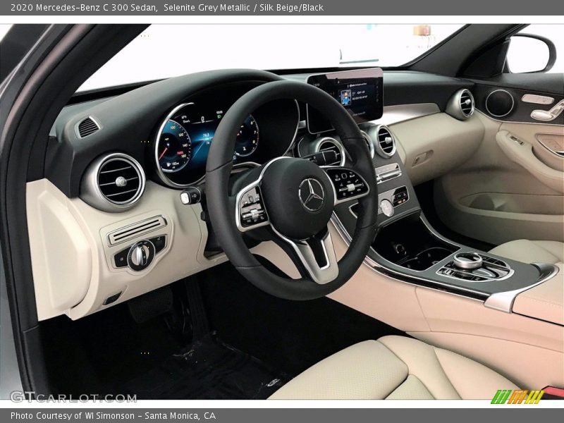 Selenite Grey Metallic / Silk Beige/Black 2020 Mercedes-Benz C 300 Sedan