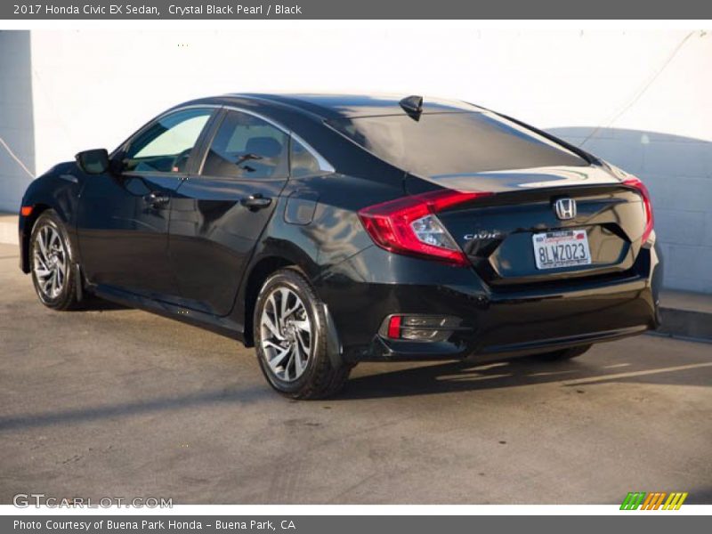 Crystal Black Pearl / Black 2017 Honda Civic EX Sedan