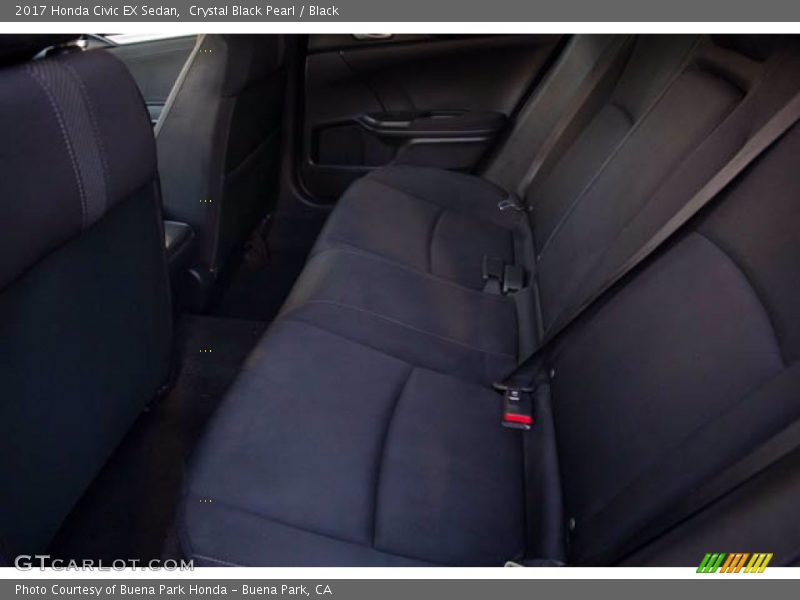 Crystal Black Pearl / Black 2017 Honda Civic EX Sedan