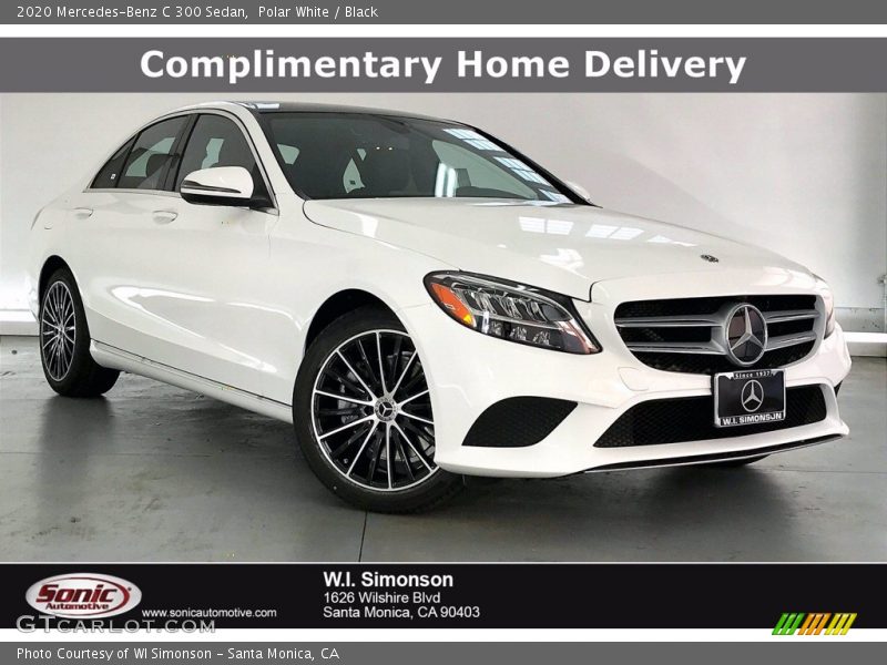 Polar White / Black 2020 Mercedes-Benz C 300 Sedan