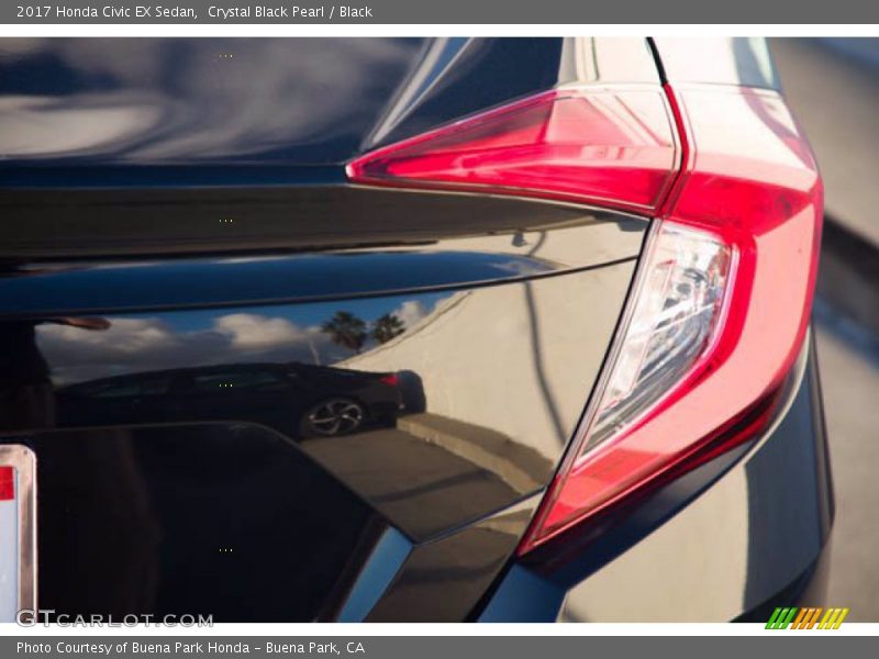 Crystal Black Pearl / Black 2017 Honda Civic EX Sedan