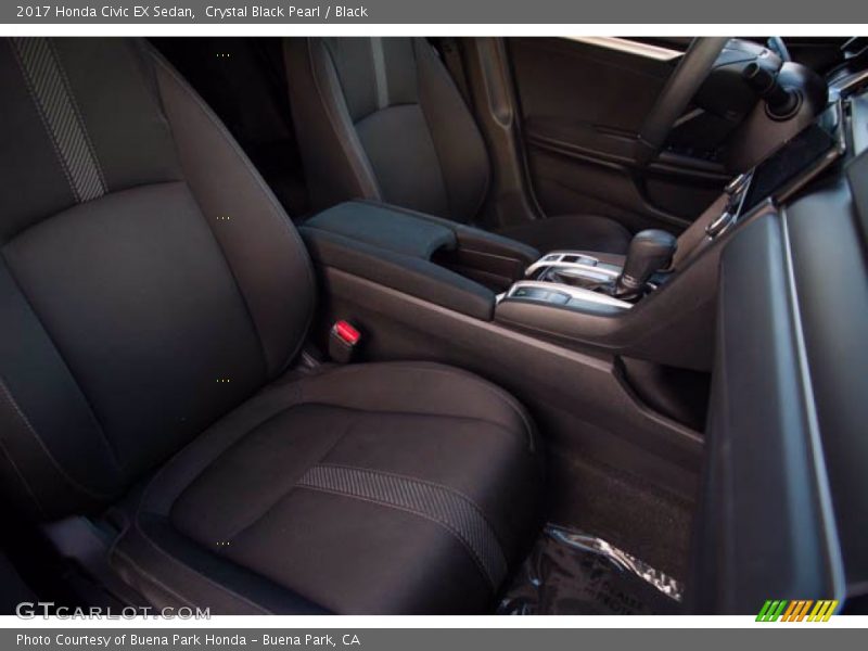 Crystal Black Pearl / Black 2017 Honda Civic EX Sedan