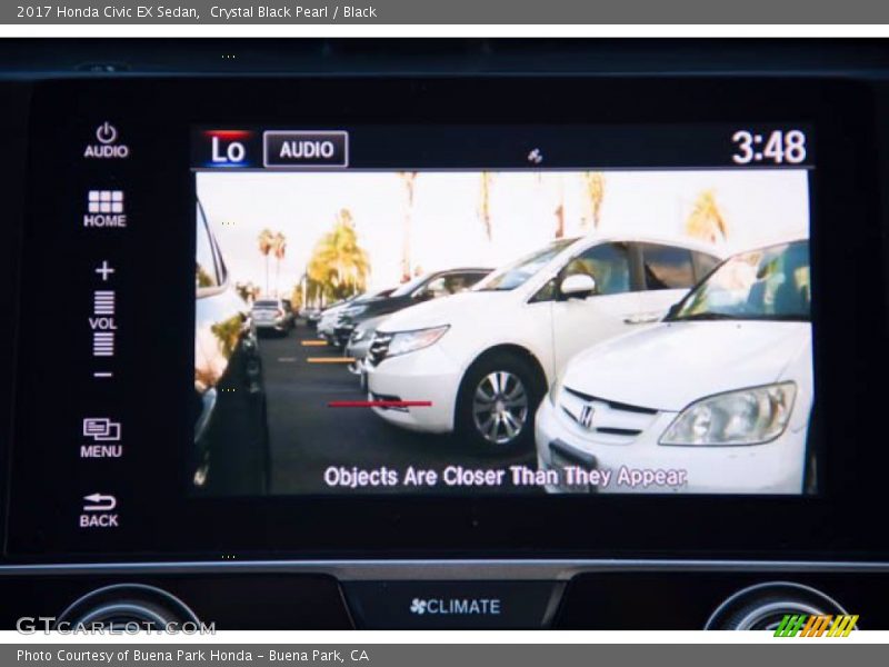 Crystal Black Pearl / Black 2017 Honda Civic EX Sedan