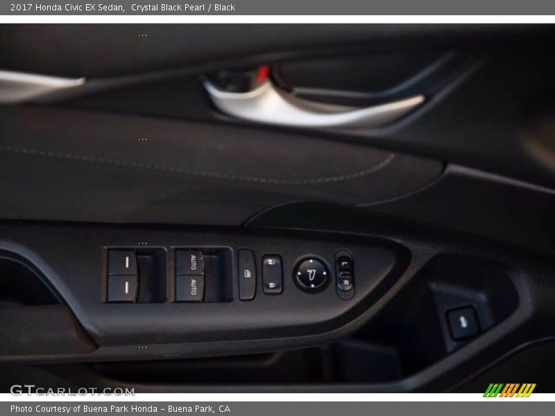 Crystal Black Pearl / Black 2017 Honda Civic EX Sedan