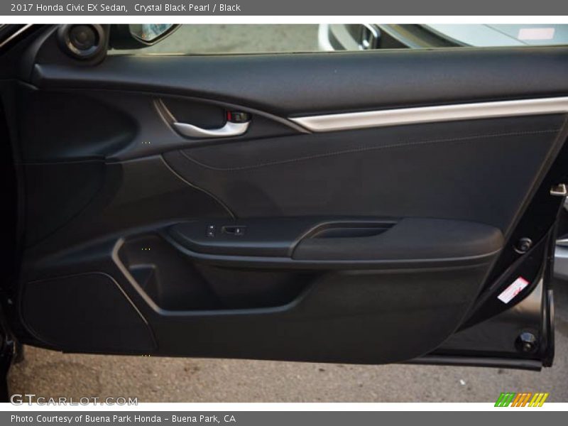 Crystal Black Pearl / Black 2017 Honda Civic EX Sedan