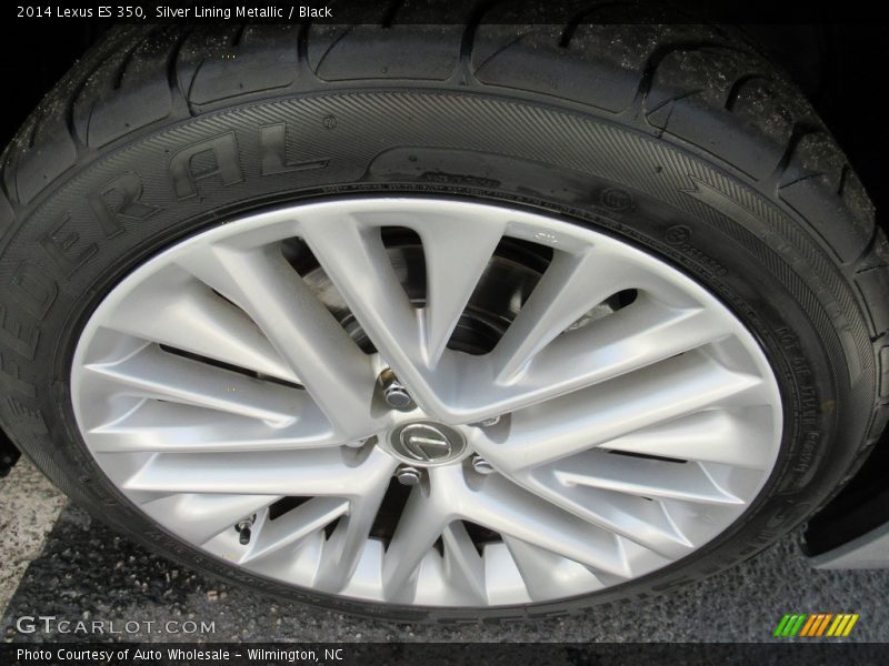 Silver Lining Metallic / Black 2014 Lexus ES 350