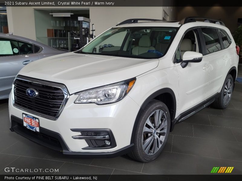 Crystal White Pearl / Warm Ivory 2021 Subaru Ascent Limited