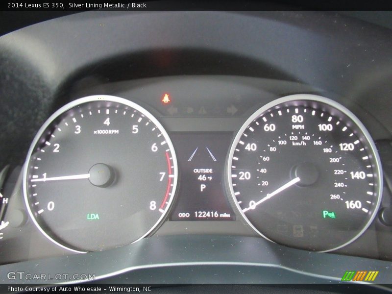 Silver Lining Metallic / Black 2014 Lexus ES 350