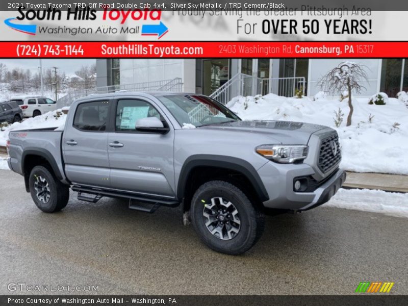 Silver Sky Metallic / TRD Cement/Black 2021 Toyota Tacoma TRD Off Road Double Cab 4x4