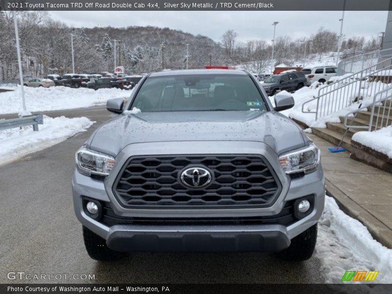 Silver Sky Metallic / TRD Cement/Black 2021 Toyota Tacoma TRD Off Road Double Cab 4x4