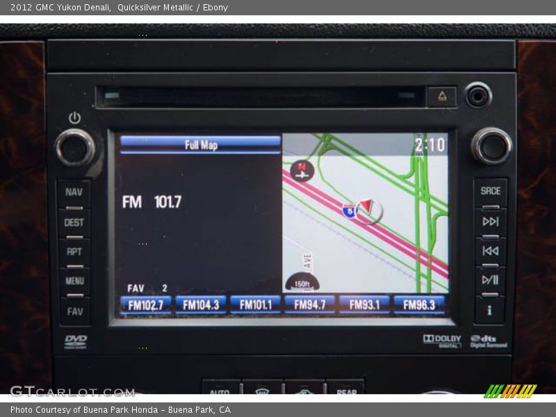 Controls of 2012 Yukon Denali