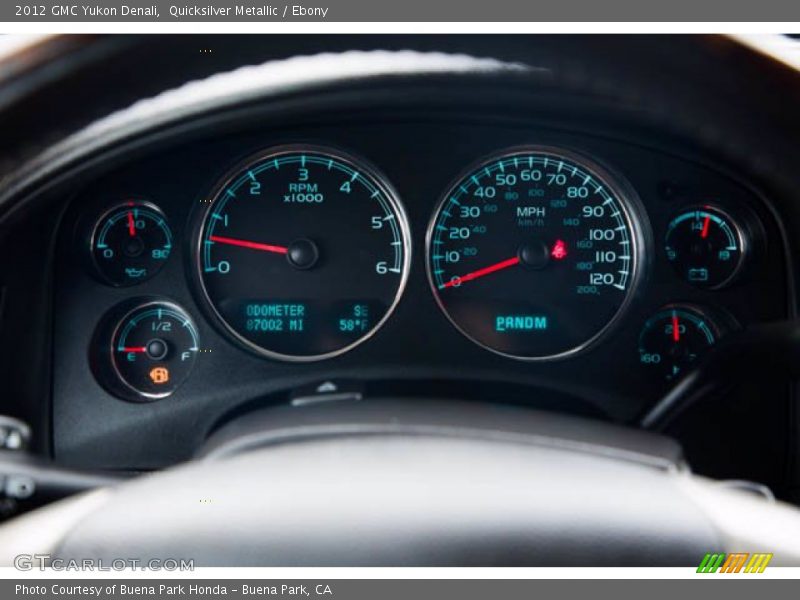  2012 Yukon Denali Denali Gauges