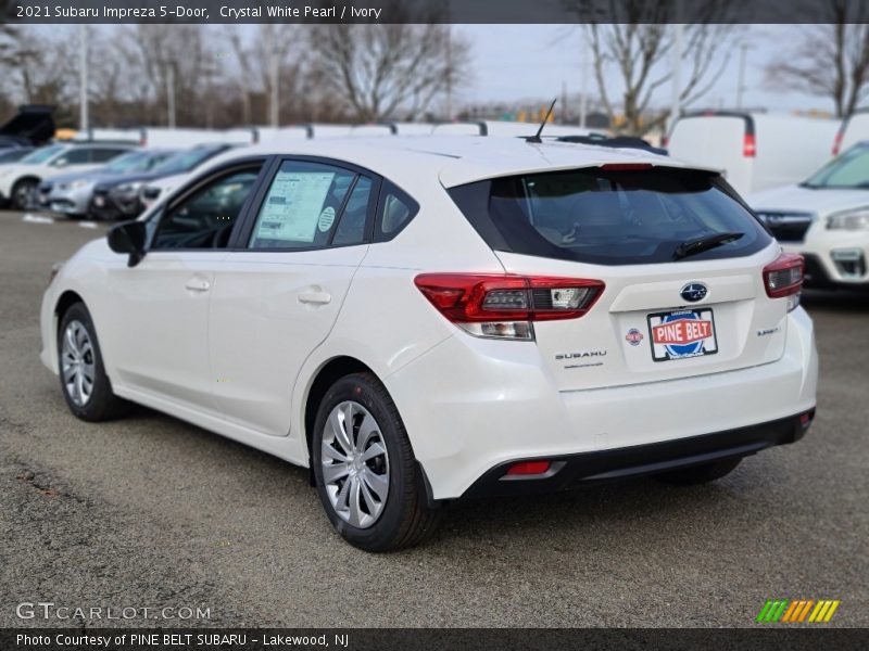 Crystal White Pearl / Ivory 2021 Subaru Impreza 5-Door