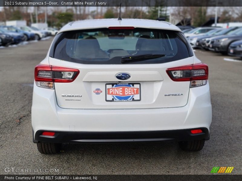 Crystal White Pearl / Ivory 2021 Subaru Impreza 5-Door