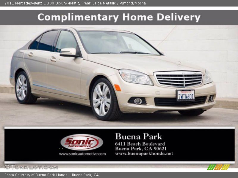 Pearl Beige Metallic / Almond/Mocha 2011 Mercedes-Benz C 300 Luxury 4Matic