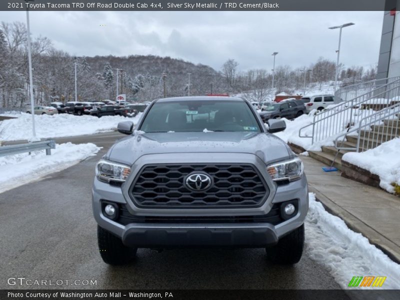 Silver Sky Metallic / TRD Cement/Black 2021 Toyota Tacoma TRD Off Road Double Cab 4x4