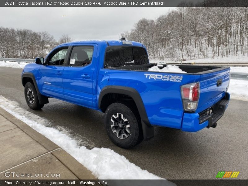 Voodoo Blue / TRD Cement/Black 2021 Toyota Tacoma TRD Off Road Double Cab 4x4