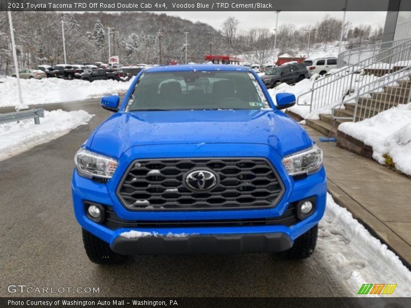 Voodoo Blue / TRD Cement/Black 2021 Toyota Tacoma TRD Off Road Double Cab 4x4