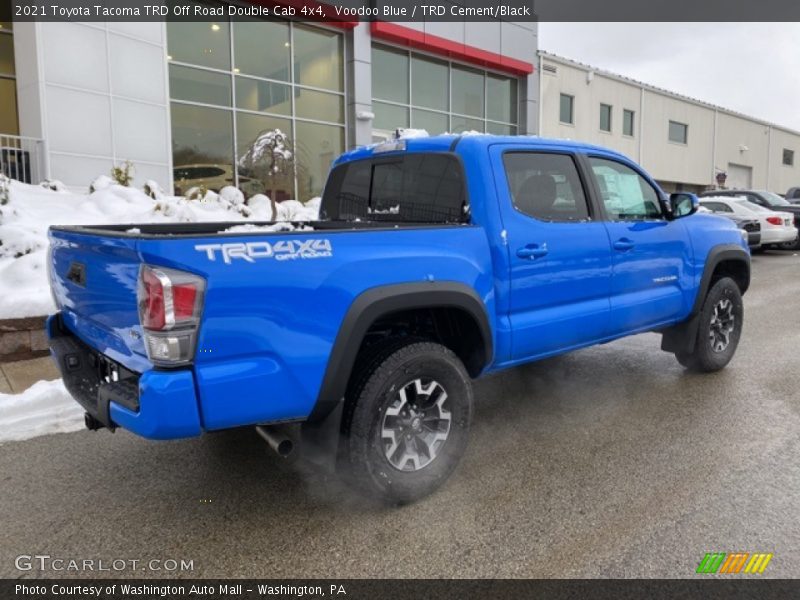 Voodoo Blue / TRD Cement/Black 2021 Toyota Tacoma TRD Off Road Double Cab 4x4