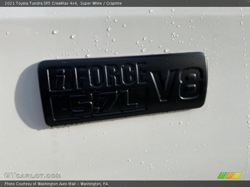 Super White / Graphite 2021 Toyota Tundra SR5 CrewMax 4x4