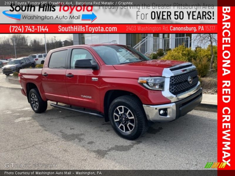 Barcelona Red Metallic / Graphite 2021 Toyota Tundra SR5 CrewMax 4x4