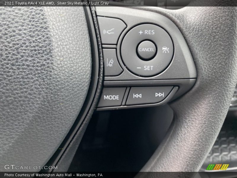 Silver Sky Metallic / Light Gray 2021 Toyota RAV4 XLE AWD
