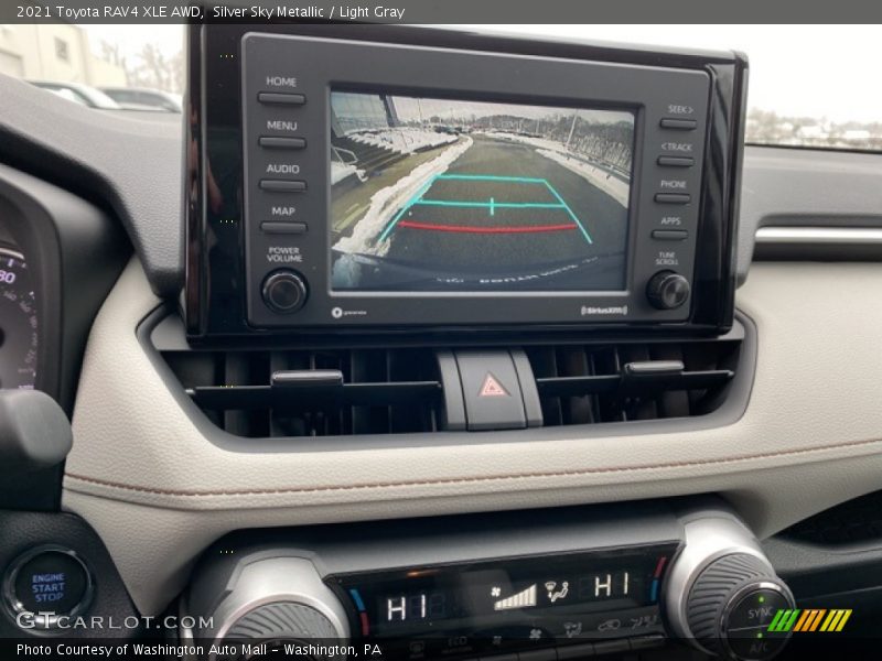 Silver Sky Metallic / Light Gray 2021 Toyota RAV4 XLE AWD