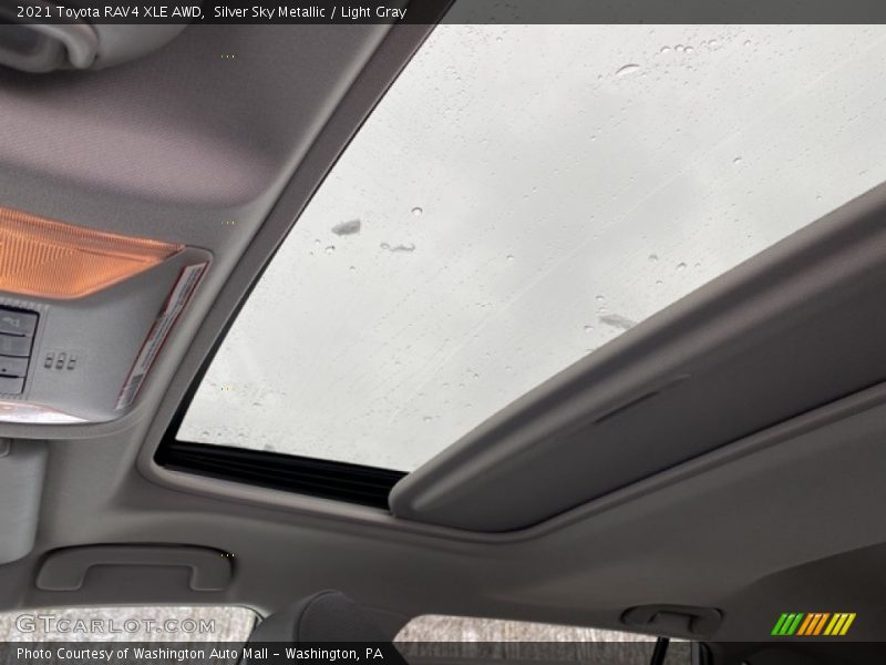 Silver Sky Metallic / Light Gray 2021 Toyota RAV4 XLE AWD