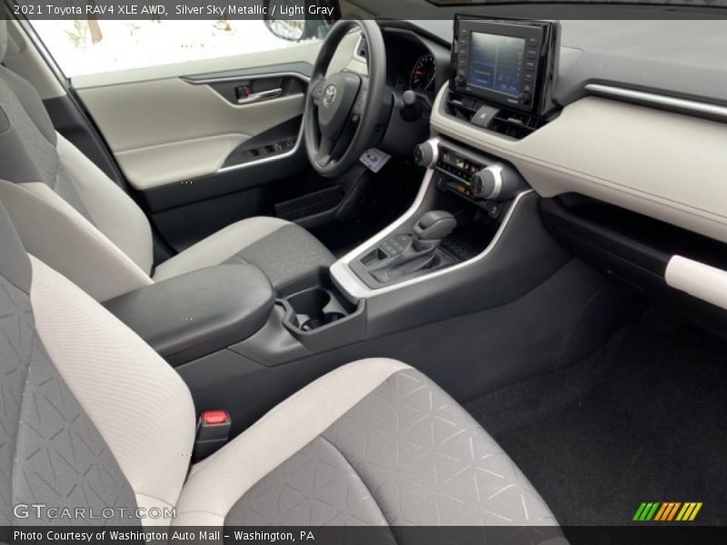 Silver Sky Metallic / Light Gray 2021 Toyota RAV4 XLE AWD