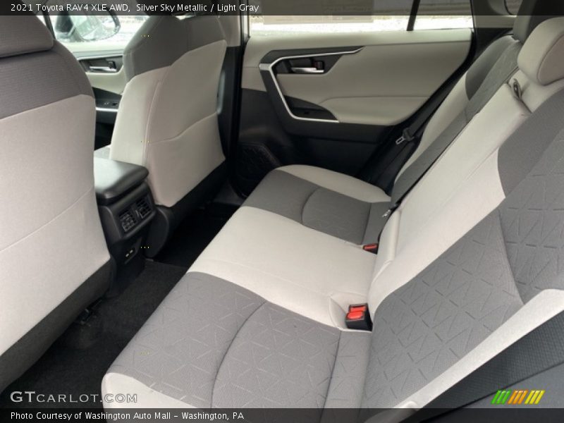 Silver Sky Metallic / Light Gray 2021 Toyota RAV4 XLE AWD