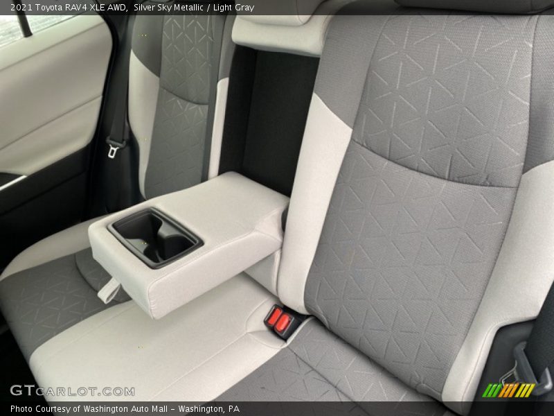 Silver Sky Metallic / Light Gray 2021 Toyota RAV4 XLE AWD