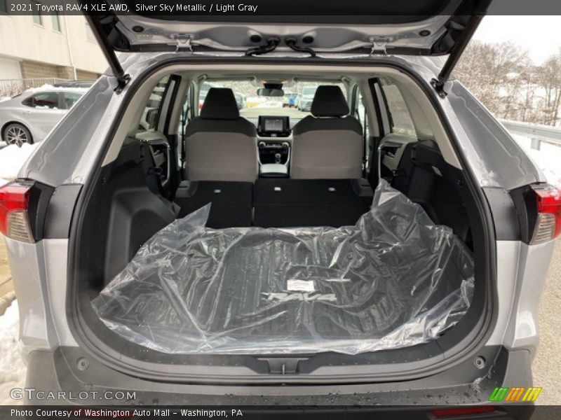 Silver Sky Metallic / Light Gray 2021 Toyota RAV4 XLE AWD