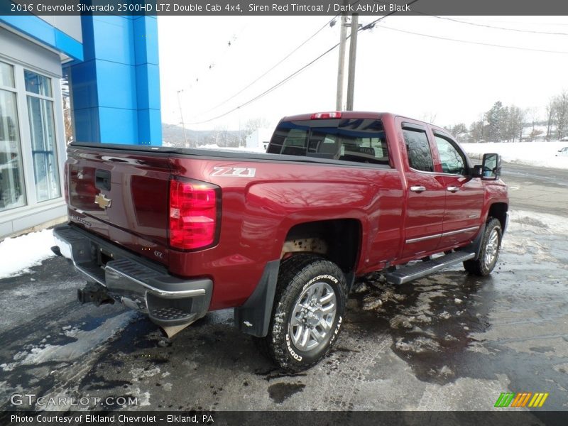 Siren Red Tintcoat / Dark Ash/Jet Black 2016 Chevrolet Silverado 2500HD LTZ Double Cab 4x4