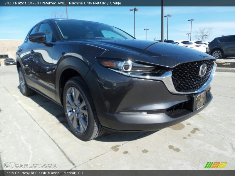 Machine Gray Metallic / Greige 2020 Mazda CX-30 Preferred AWD