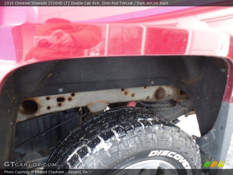 Siren Red Tintcoat / Dark Ash/Jet Black 2016 Chevrolet Silverado 2500HD LTZ Double Cab 4x4