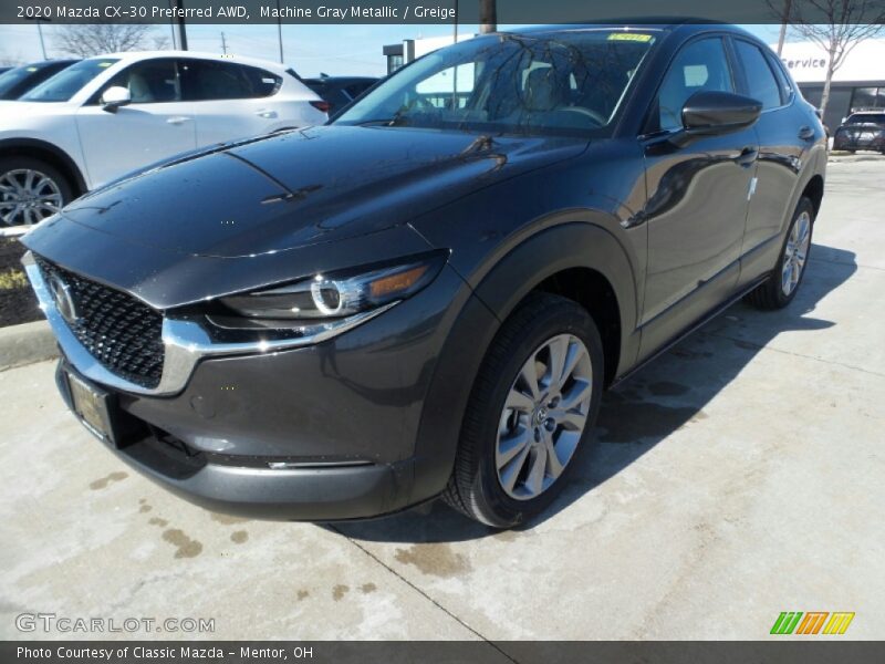 Machine Gray Metallic / Greige 2020 Mazda CX-30 Preferred AWD