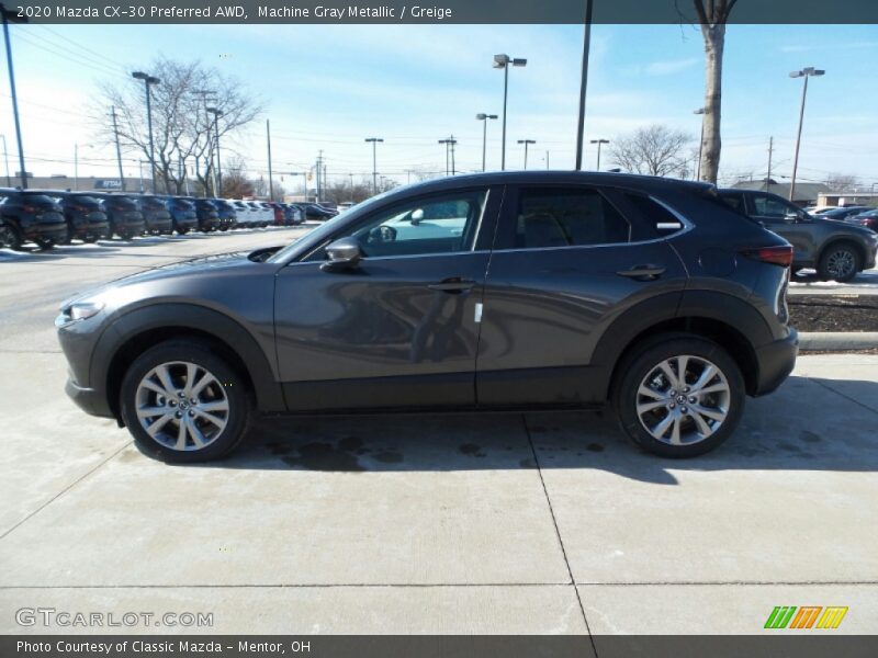 Machine Gray Metallic / Greige 2020 Mazda CX-30 Preferred AWD