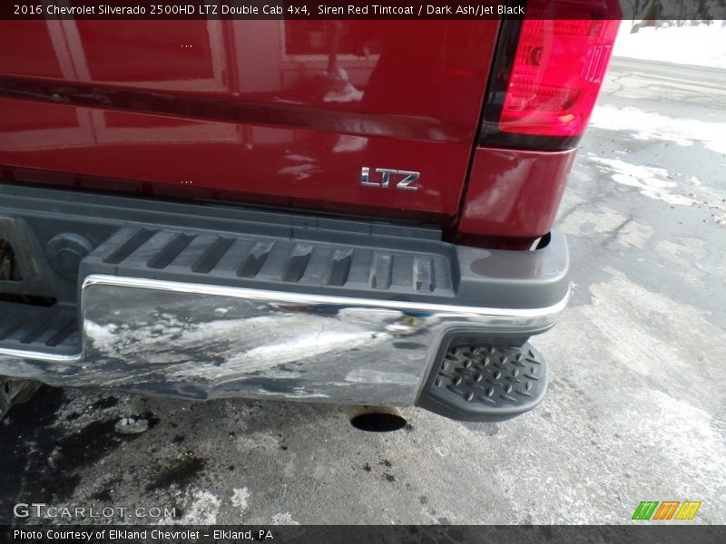 Siren Red Tintcoat / Dark Ash/Jet Black 2016 Chevrolet Silverado 2500HD LTZ Double Cab 4x4